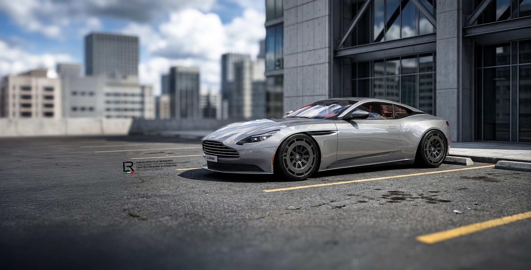 Aston-Martin-DB11-performance-exhaust-and-carbon-wheels-by-LOMA-Refined-in-Dubai-side-view.