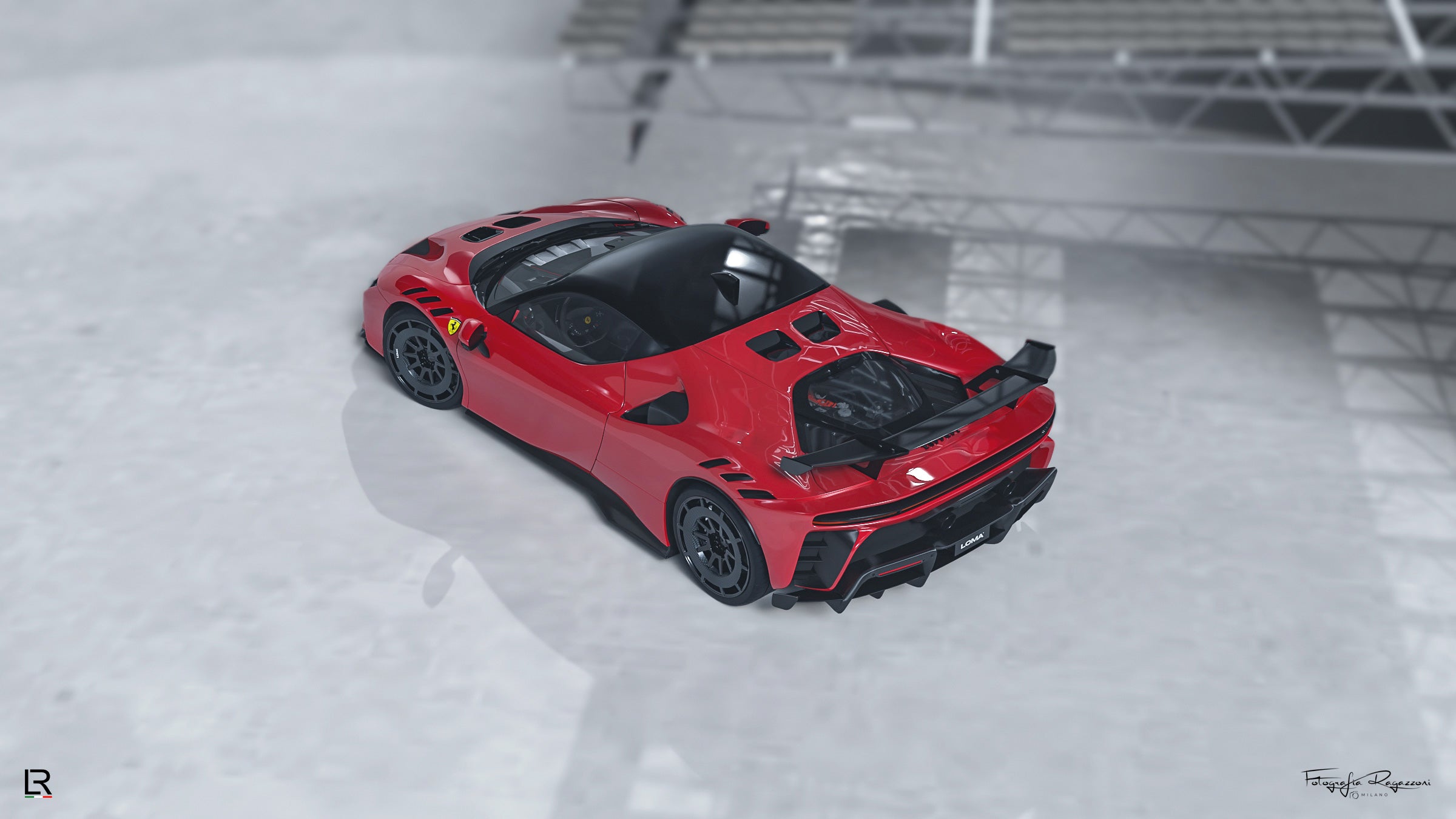 LOMA-Refined-Ferrari-SF90-XX-tuning-bird-view-wallpaper.