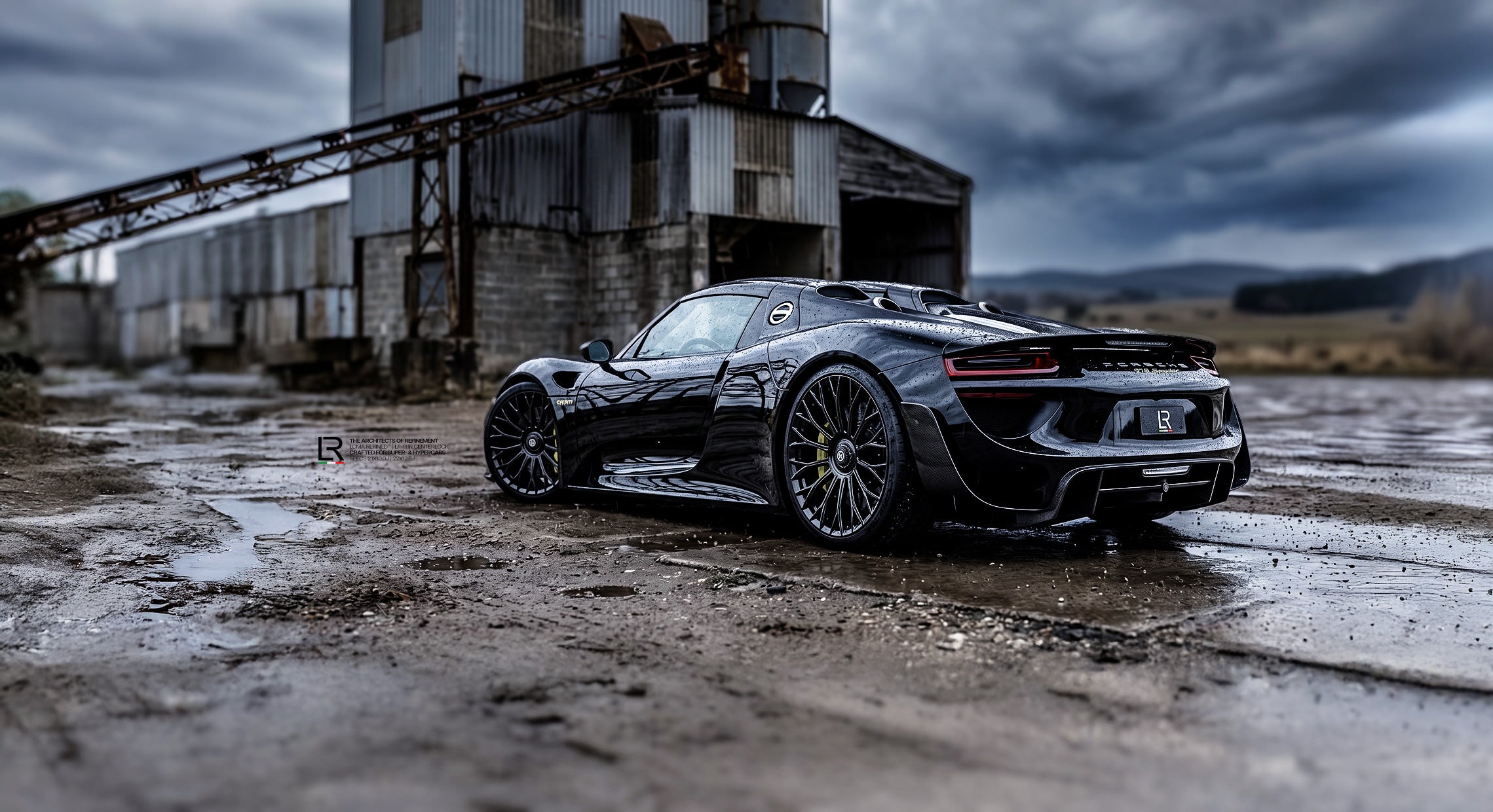 Porsche-918-Spyder-Performance-and-Custom-Rims-by-LOMA-Refined-rear-side-view.