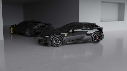 Ferrari Purosangue on Centerlock Design LOMA Forged Wheels.