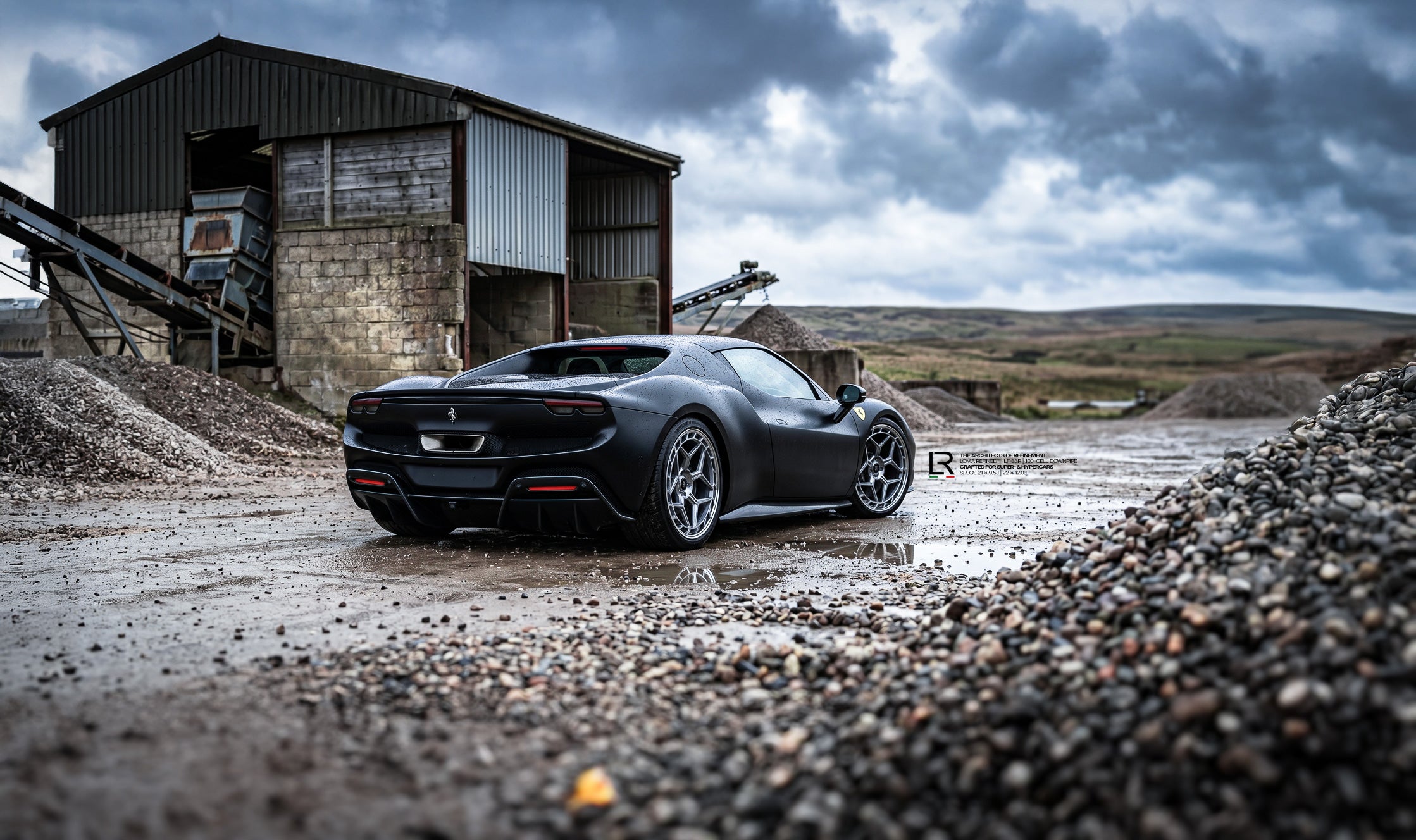 Ferrari 296 Custom Forged Wheels and Catless Downpipe: The Ultimate Upgrade
