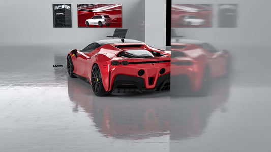 Ferrari SF90 Stradale on LOMA LF-82R Wheels.