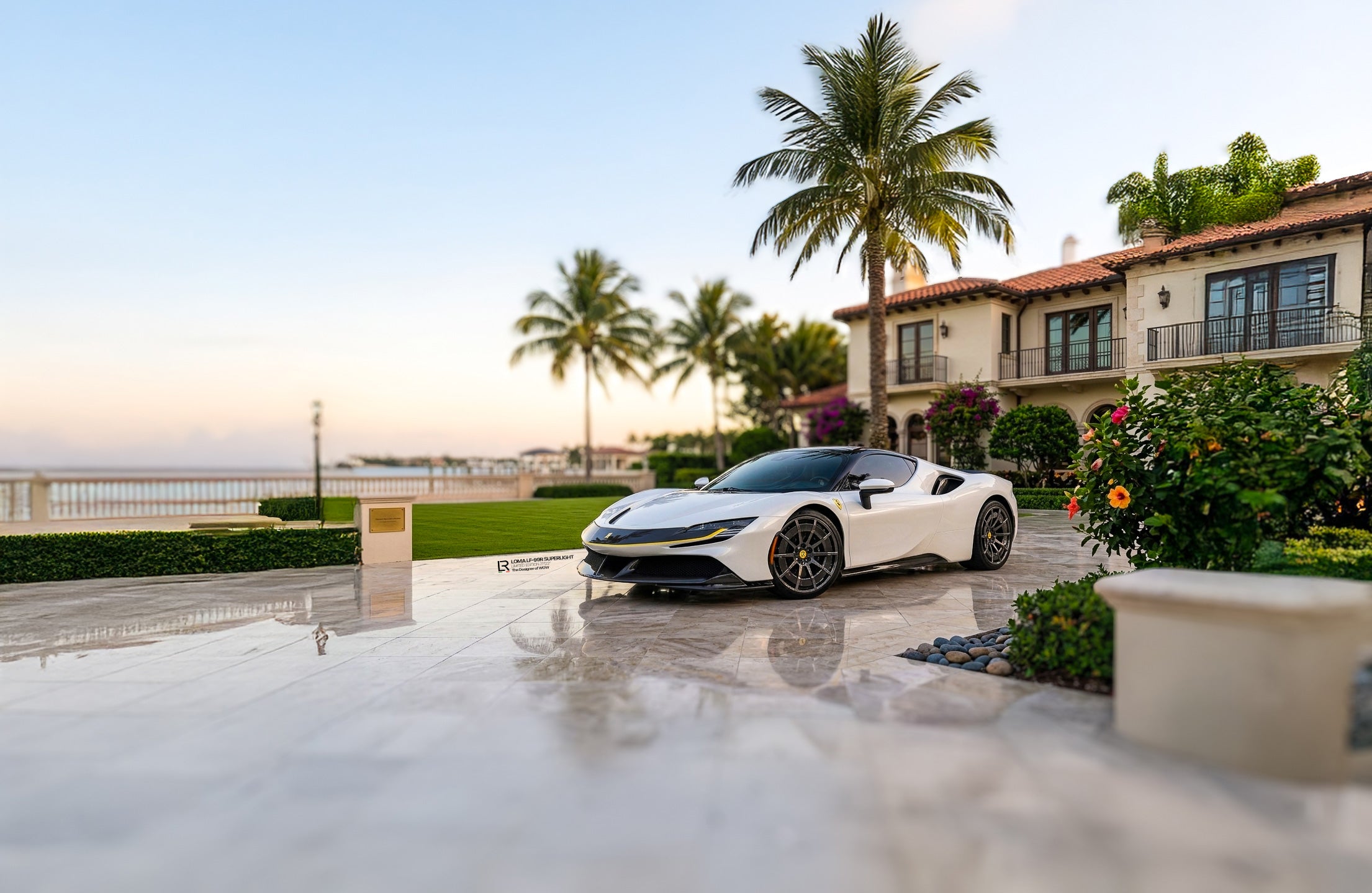 Ferrari-SF90-Stradale-LOMA-Refined-Palm-Beach-Mega-Wallpaper.