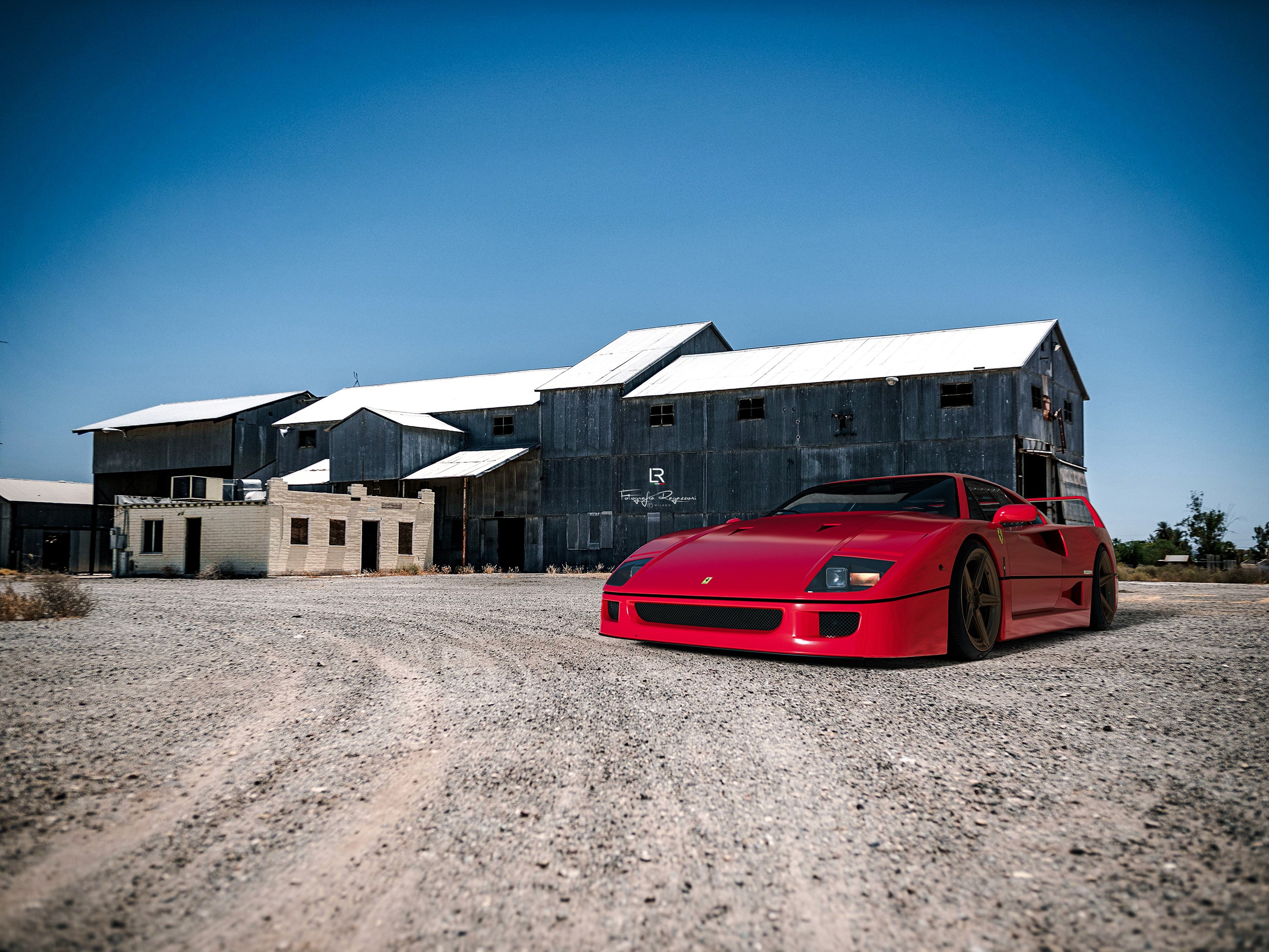 LOMA-Refined-Ferrari-F40-custom-wheels-and-tuning-showcasing-it-in-scuderia-rosse-in-the-united-states-of-america.