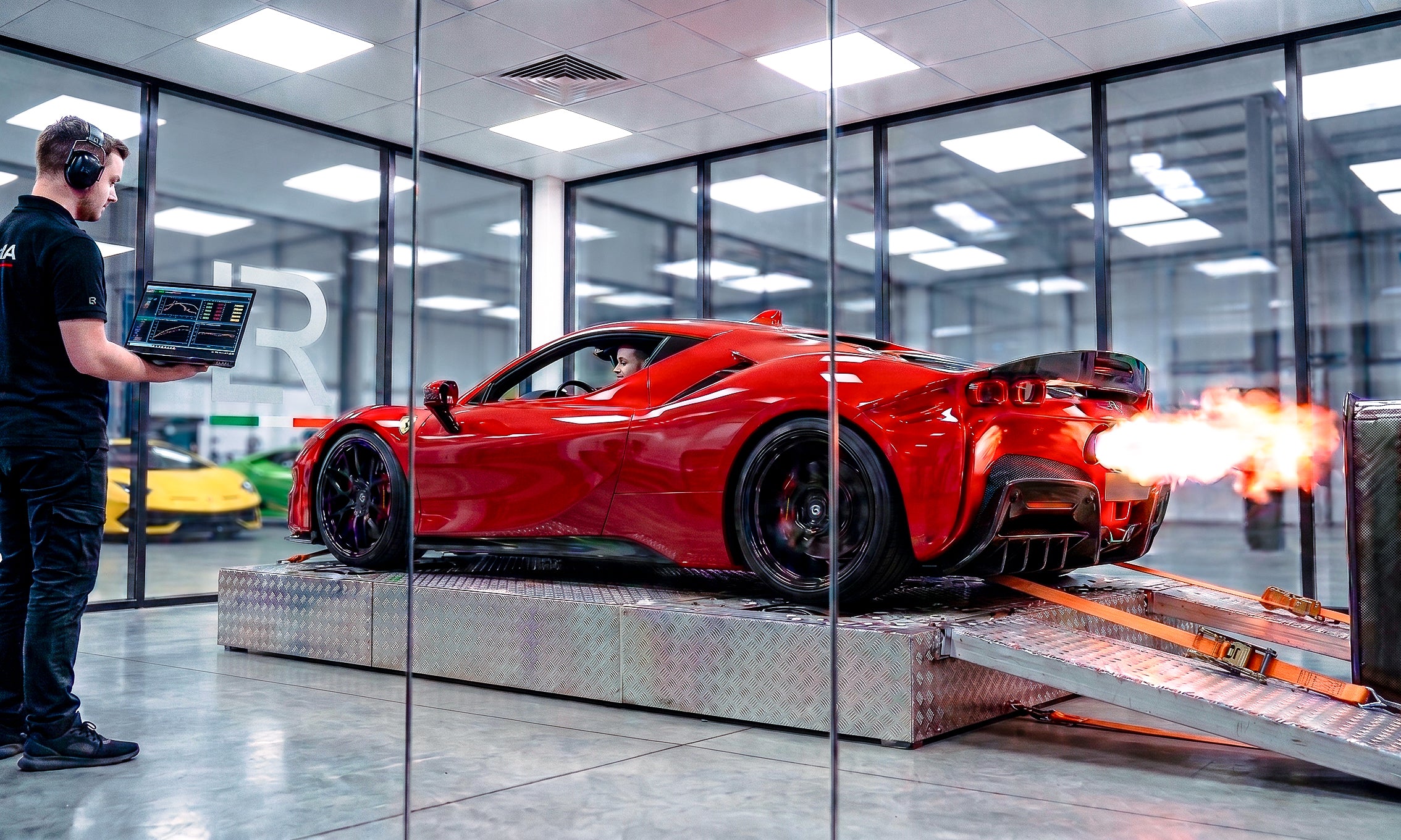 LOMA Refined Ferrari Racing mega wallpaper.
