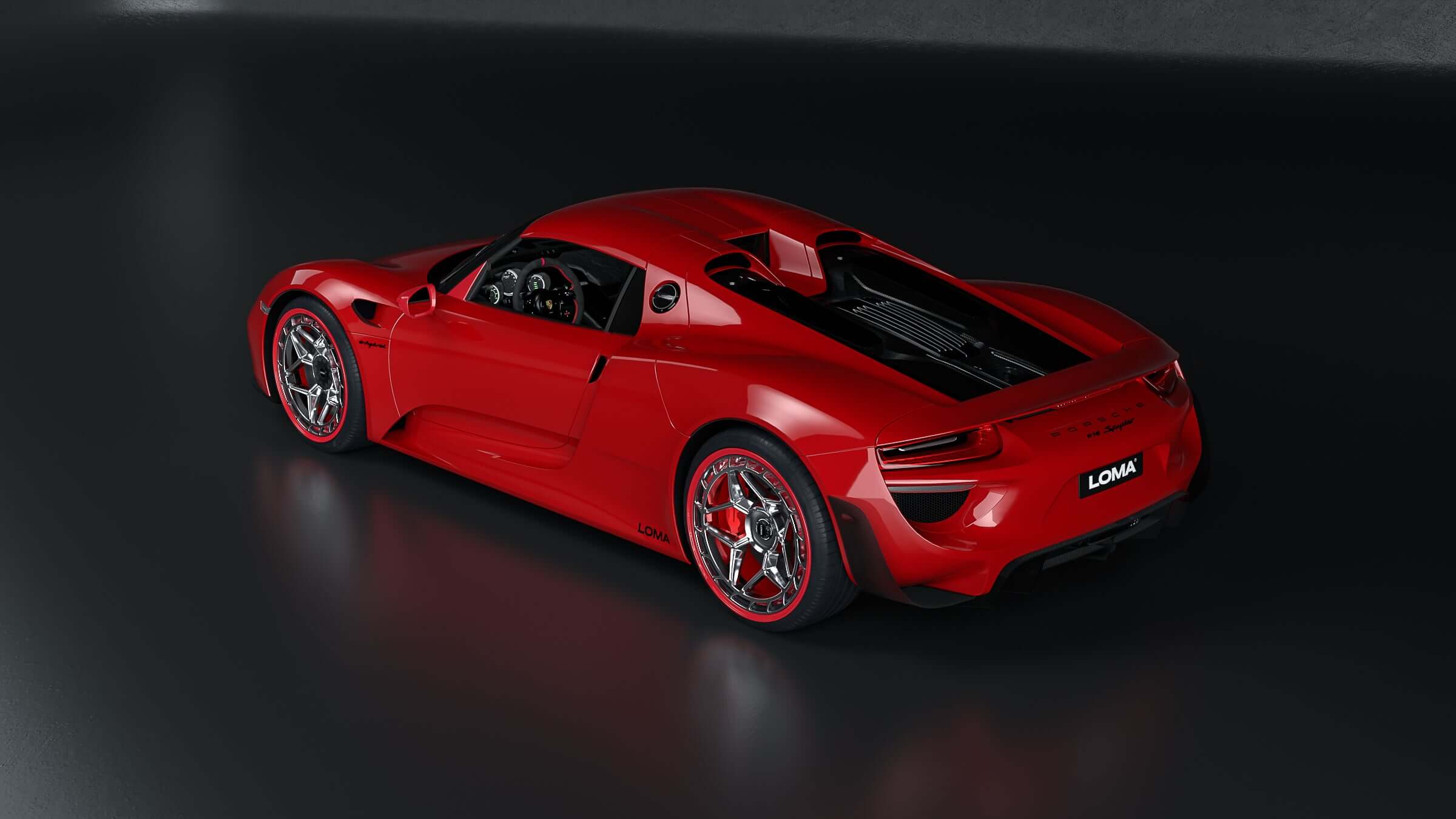 LOMA_Refined_Porsche_918_Spyder_Tuning_showcasing_custom_wheels
