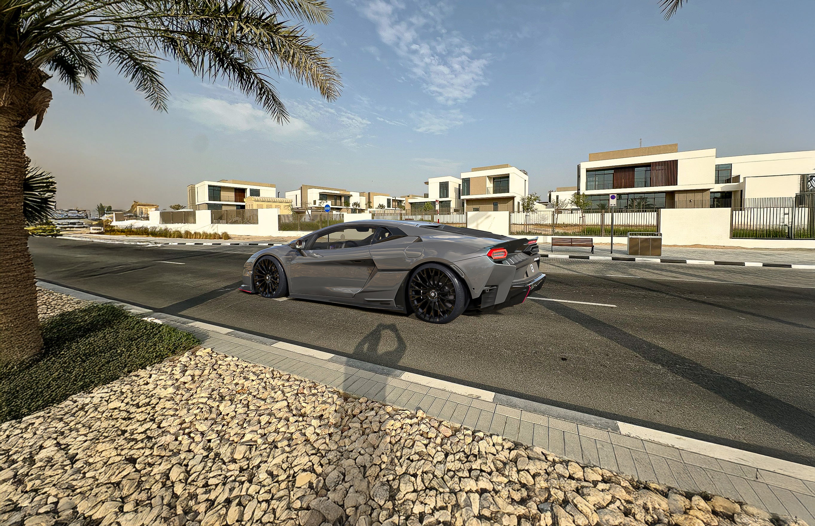 Lamborghini-Temerario-catless-downpipe-and-custom-wheels-with-stage-2-tuning-in-Dubai.