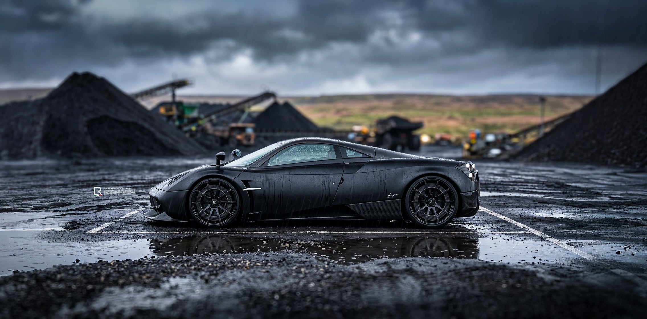 Pagani-Huayra-Custom-Wheels-and-Performance-by-LOMA-Refined-front-driver-side-view-angle-coal-mine-wallpaper.